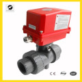 AC230V 1/2"-2" UPVC 1.6Mpa motorized ball vavle CTF-002 (20NM)electricity with manual control for industry flow control project